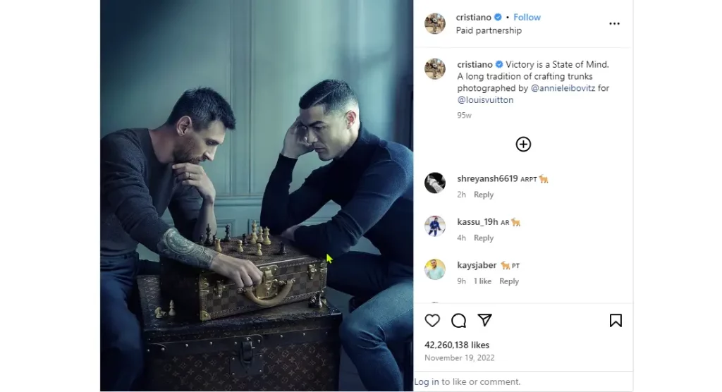 Lionel Messi Playing Chess