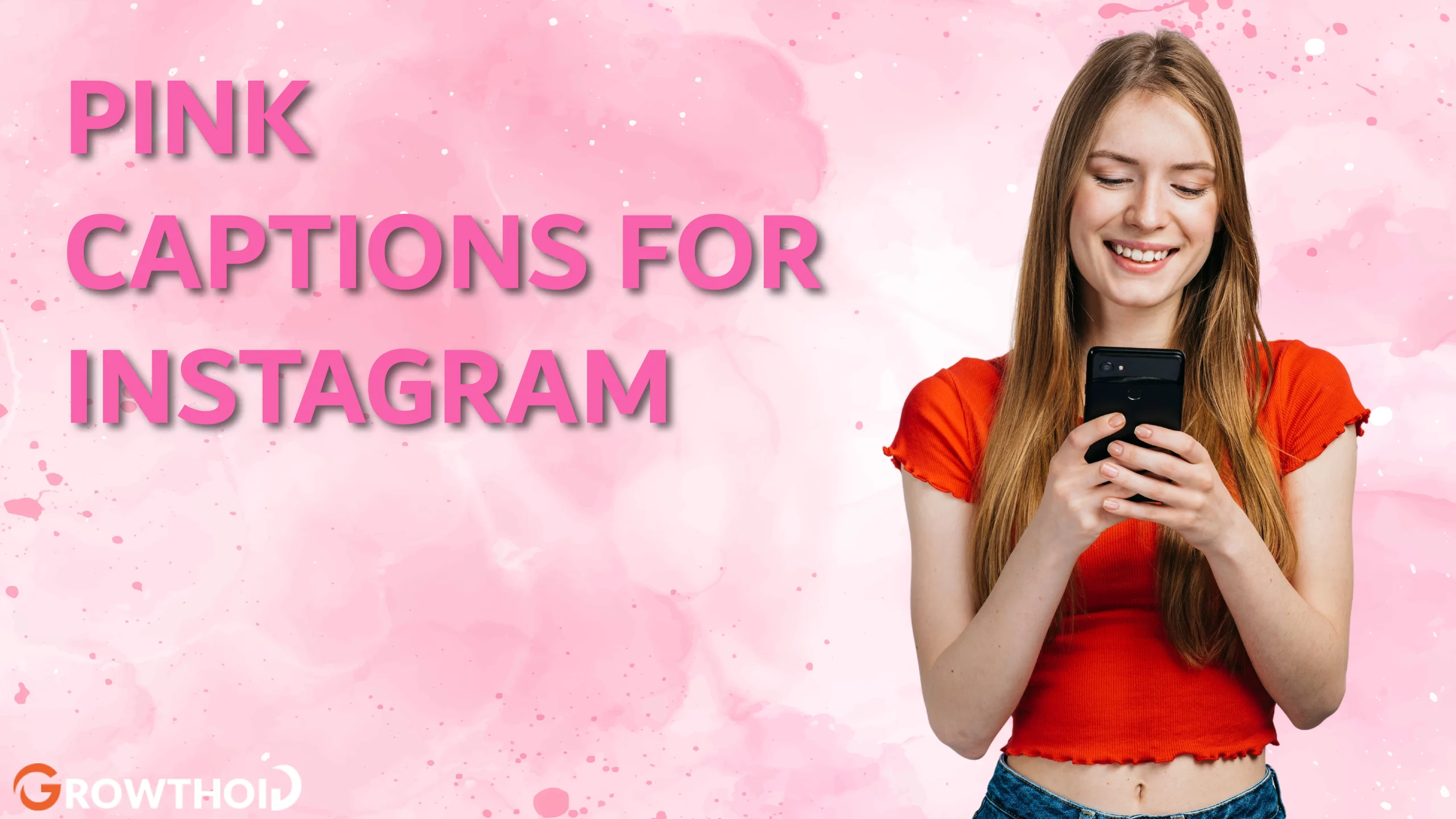 pink captions for instagram